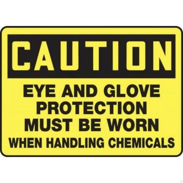 Accuform OSHA CAUTION SAFETY SIGN EYE AND MPPE940VS MPPE940VS - main